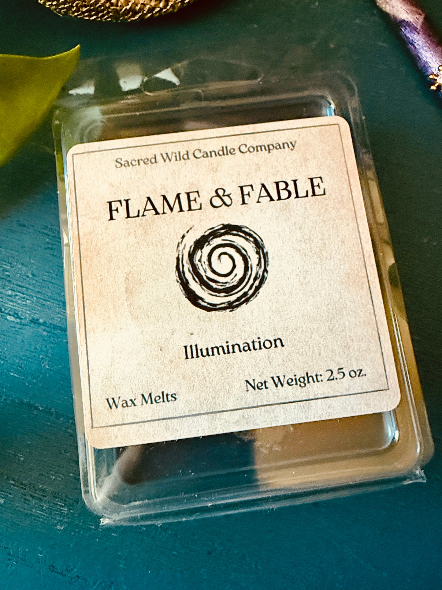 Flame and Fable: Illumination Spell Candle