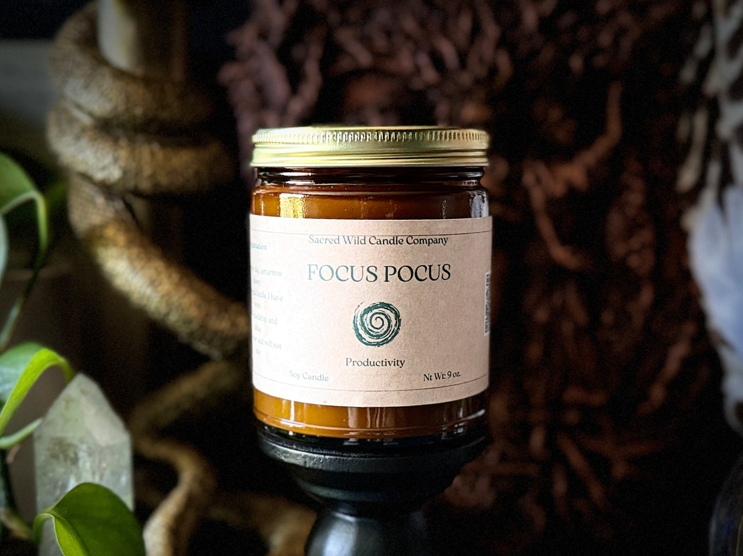 Focus Pocus: Focus and Productivity Spell Candle