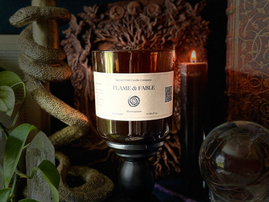 Flame and Fable Candle and Enchanted Story by Lindsay Nee