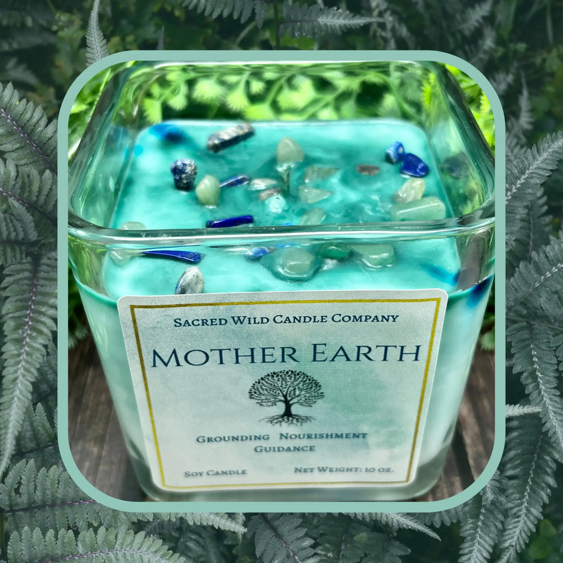 Mother Earth Soy Candle to assist with grounding and working with Mother Earth