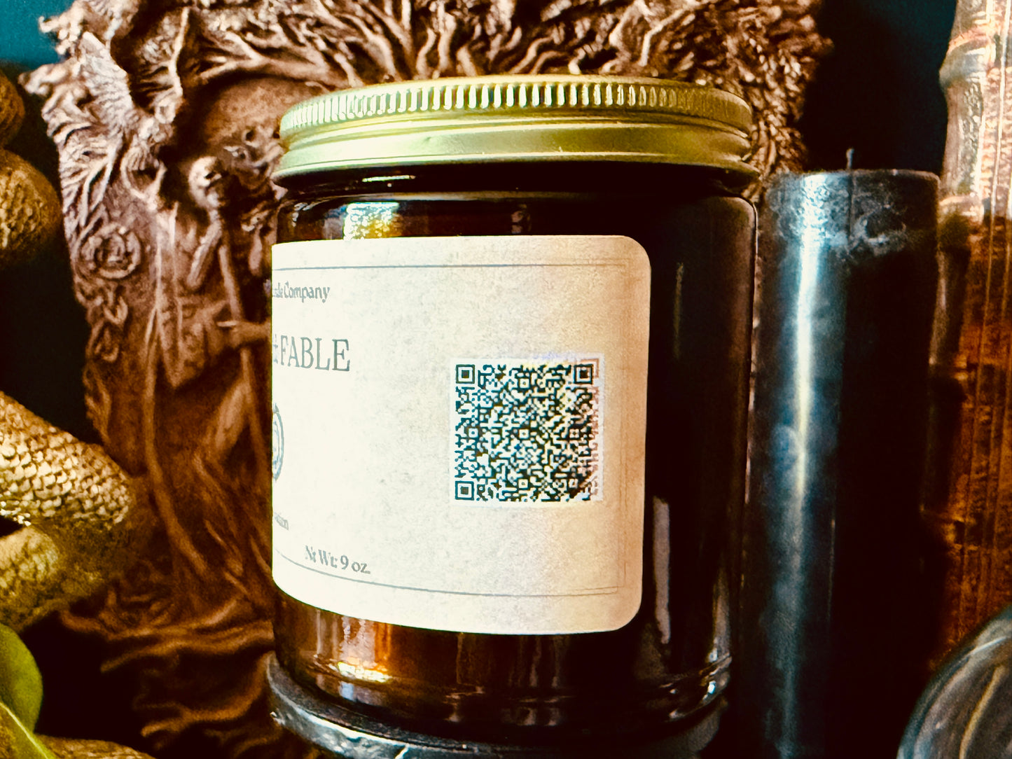 Flame and Fable: Illumination Spell Candle