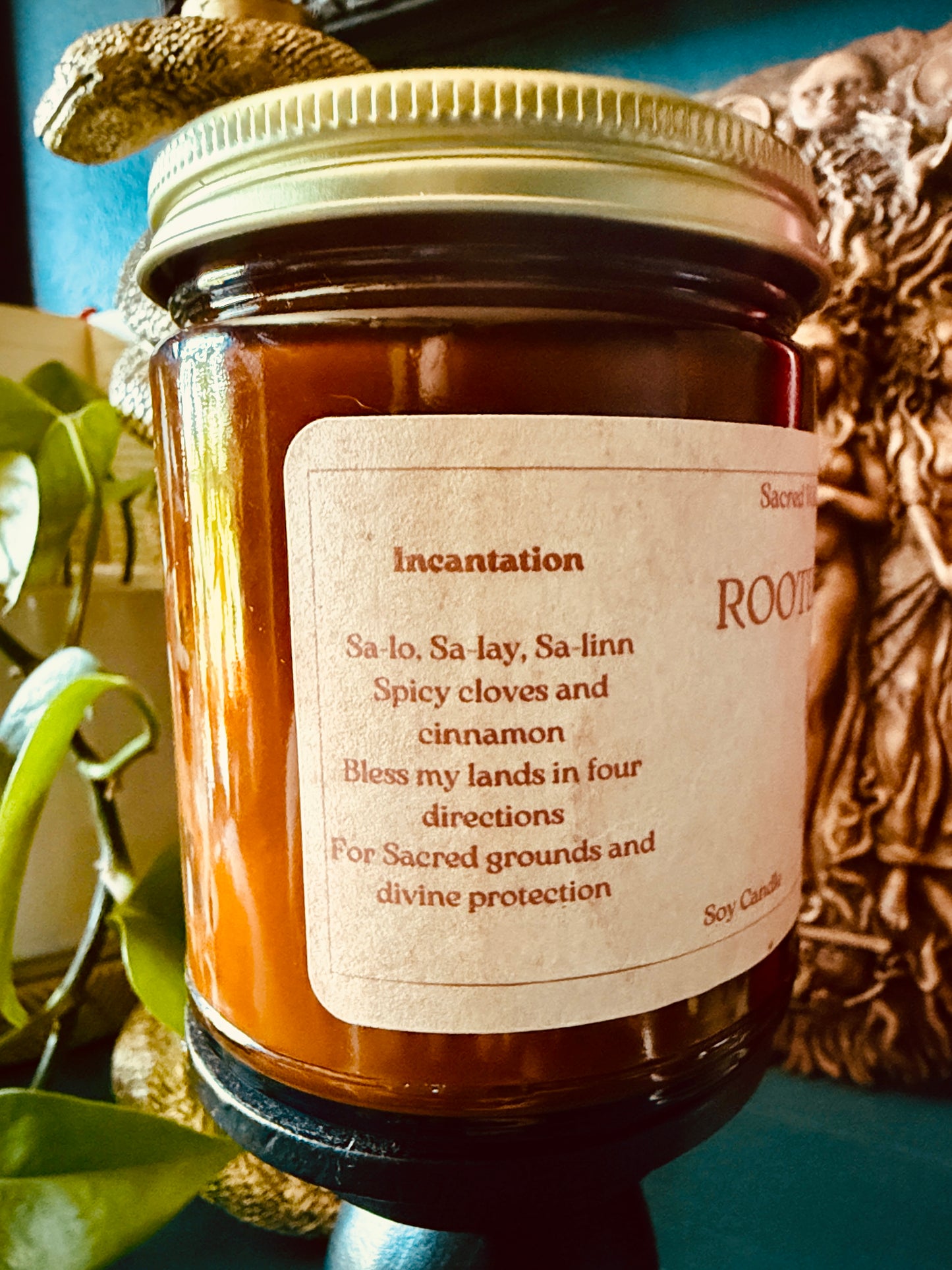 Rooted Remedy: Grounding Spell Candle