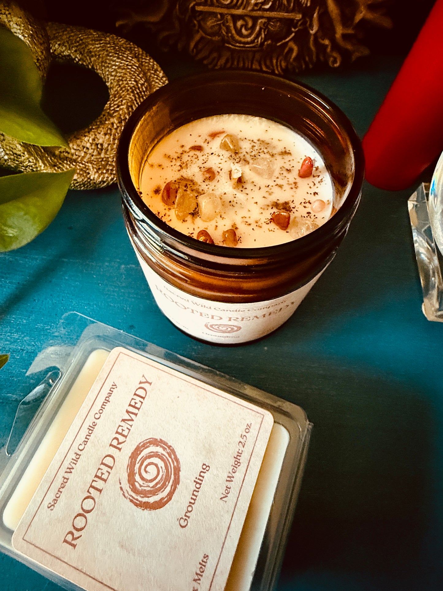 Rooted Remedy: Grounding Spell Candle