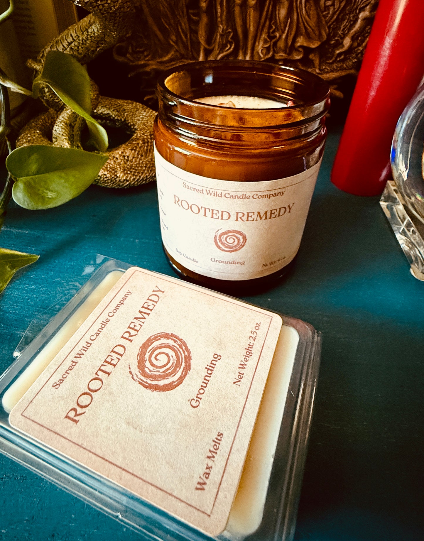 Rooted Remedy: Grounding Spell Candle