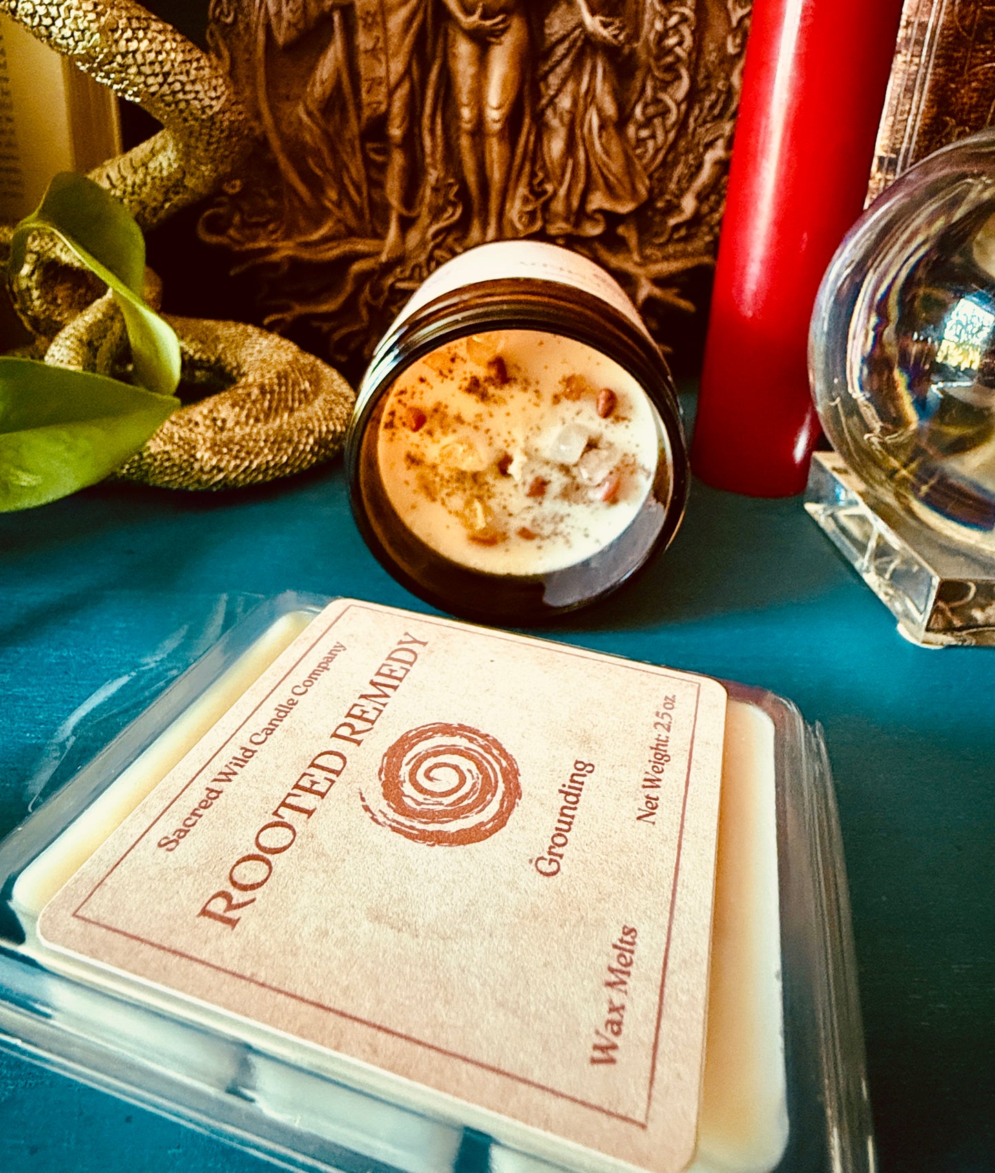 Rooted Remedy: Grounding Spell Candle