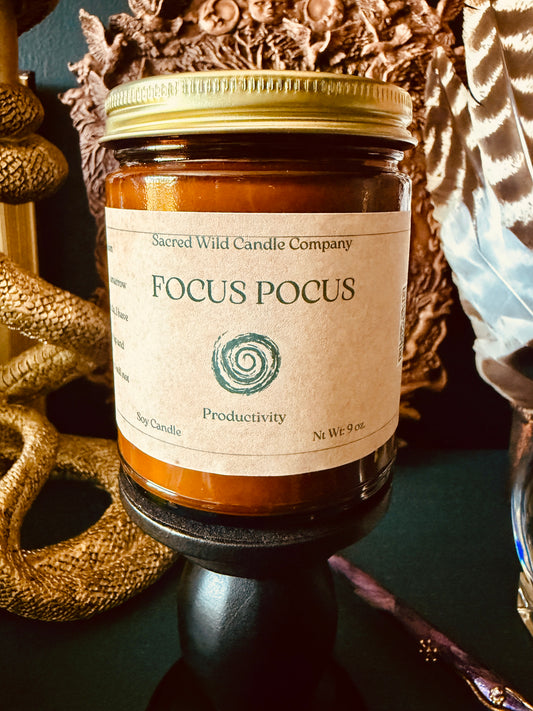 Focus Pocus: Focus and Productivity Spell Candle