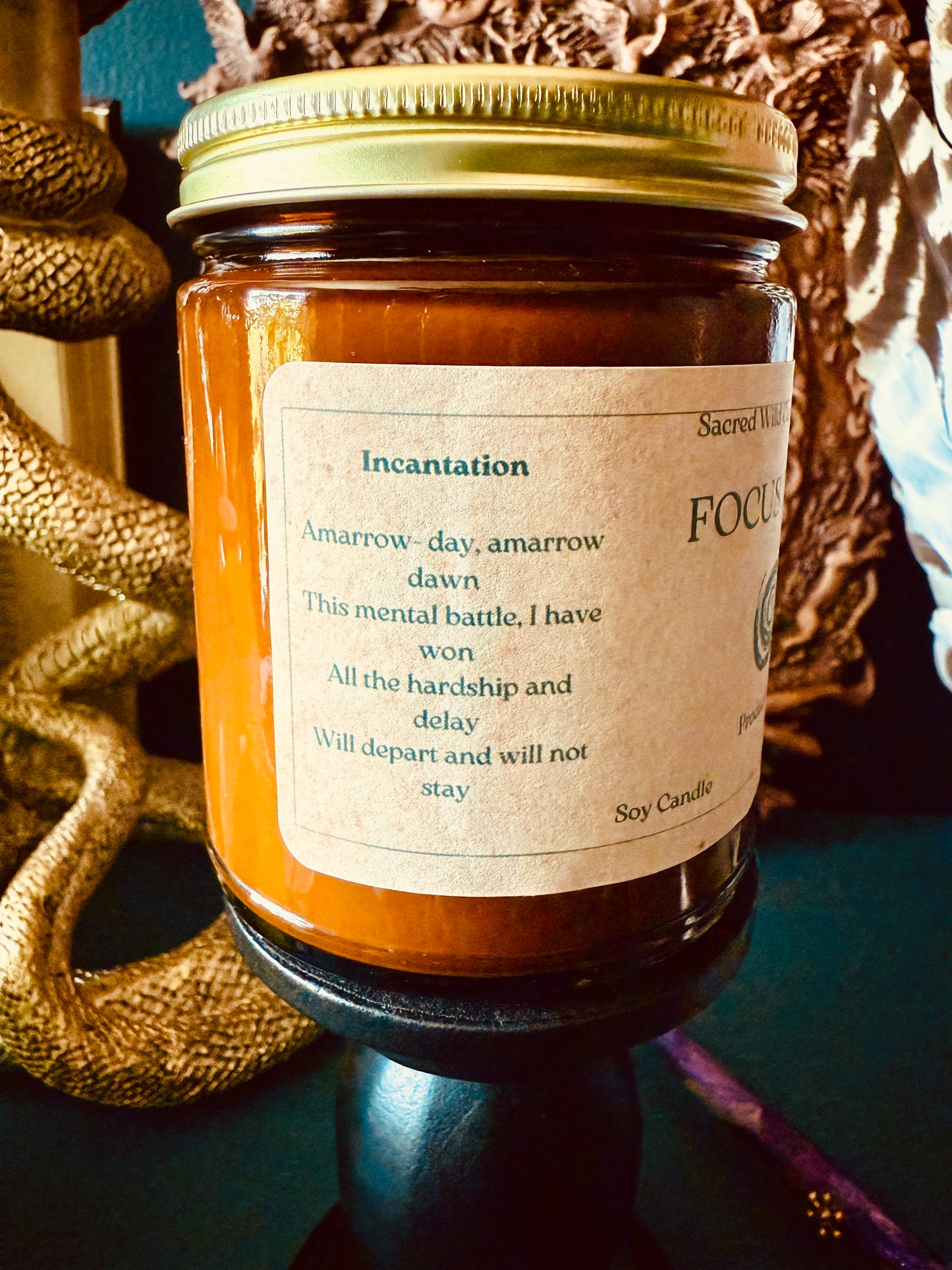 Focus Pocus: Focus and Productivity Spell Candle