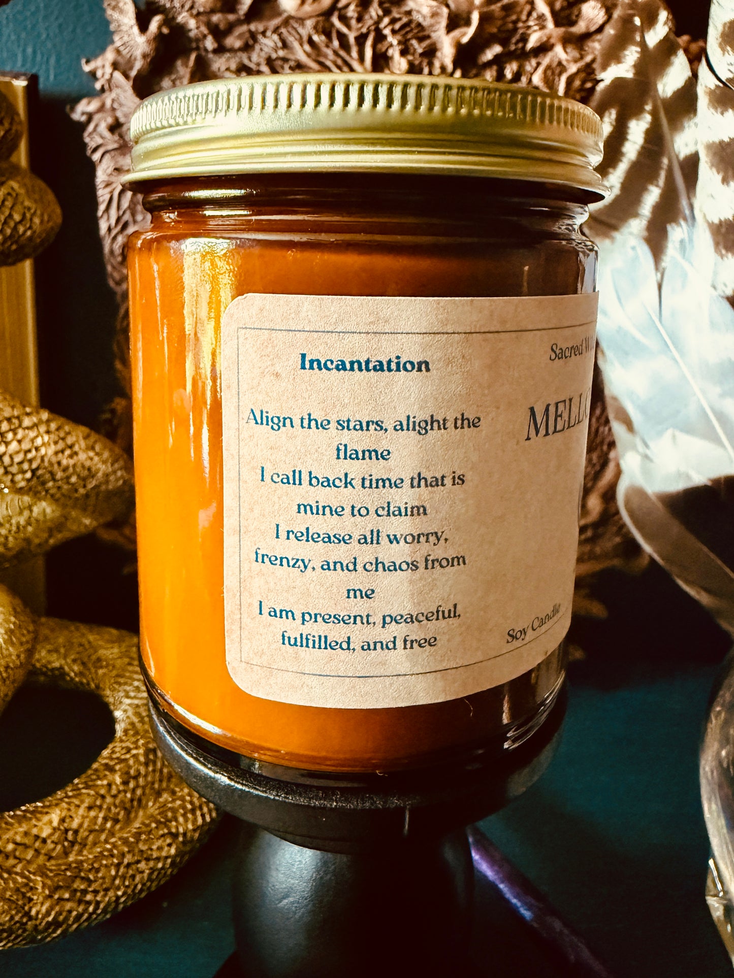 Mellow Magic: Calming Spell Candle