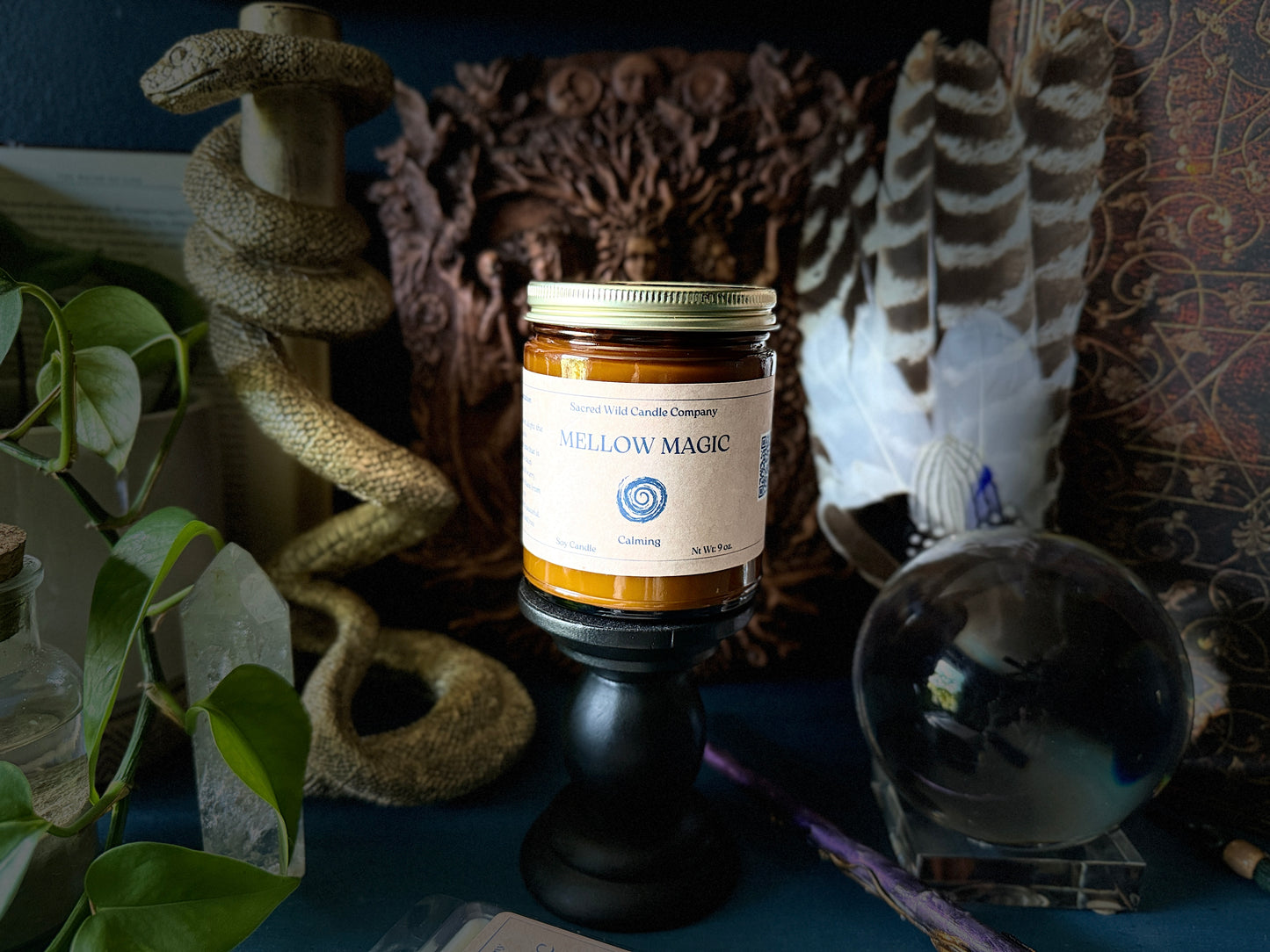 Mellow Magic: Calming Spell Candle