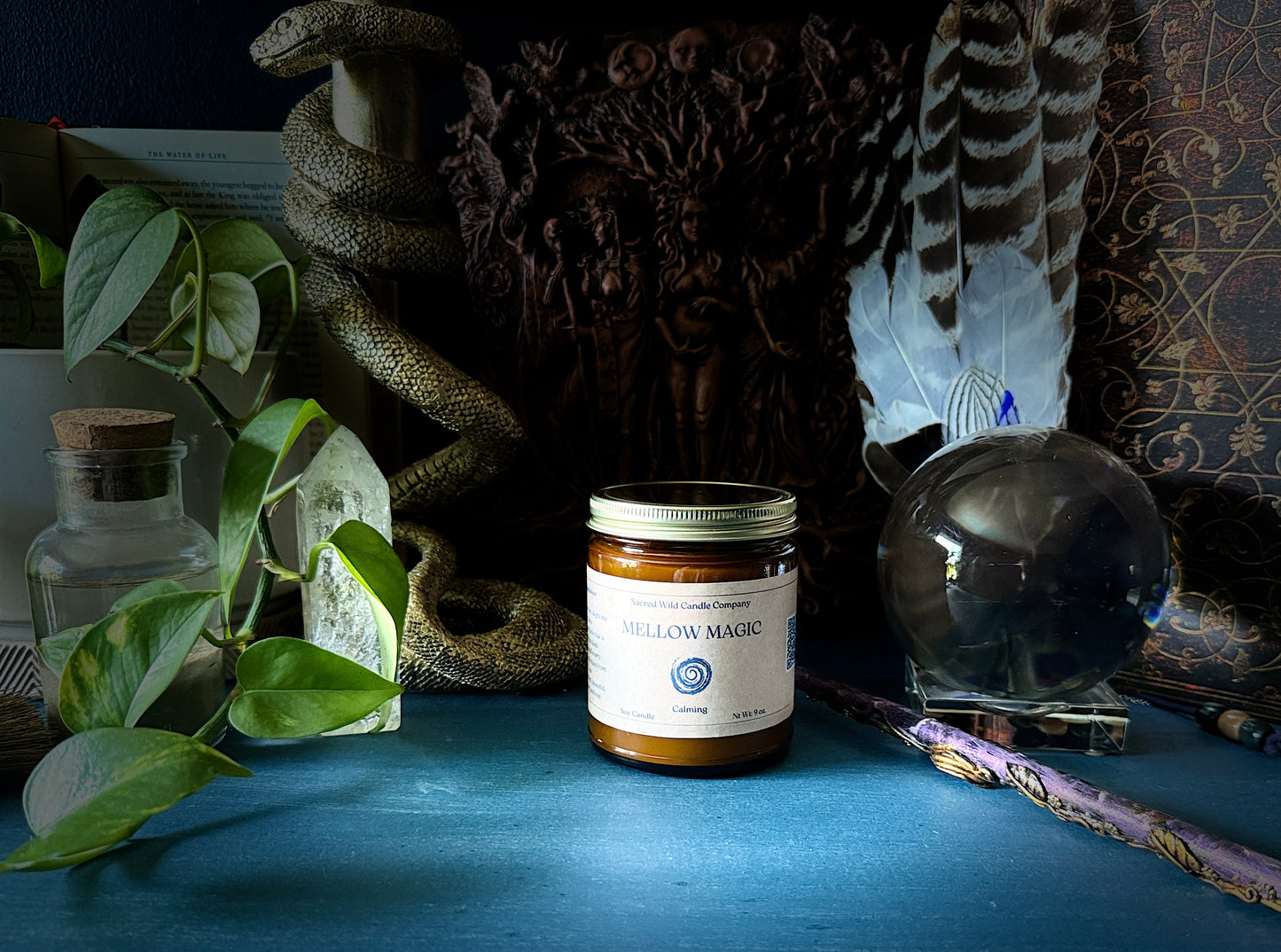Mellow Magic: Calming Spell Candle