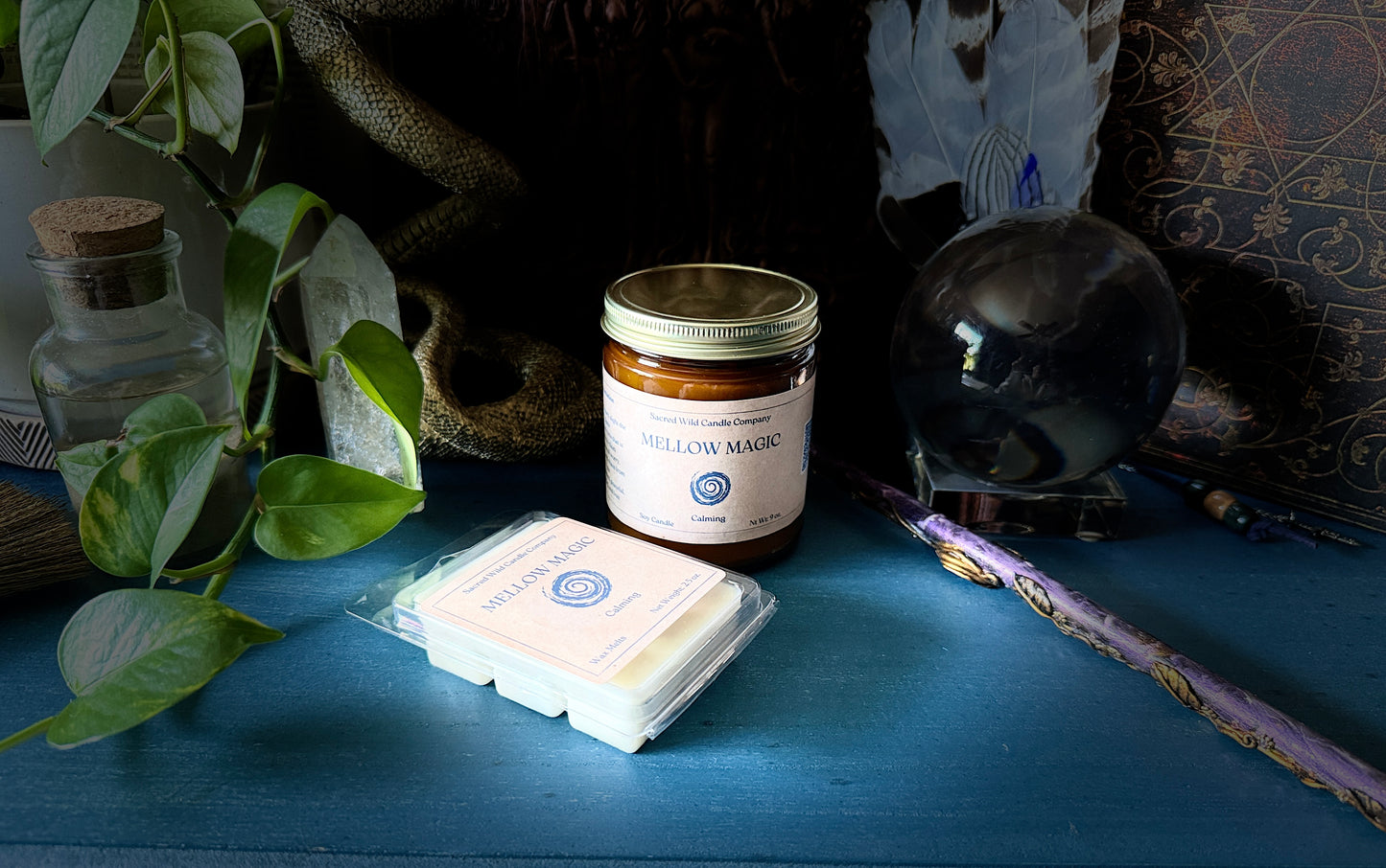 Mellow Magic: Calming Spell Candle