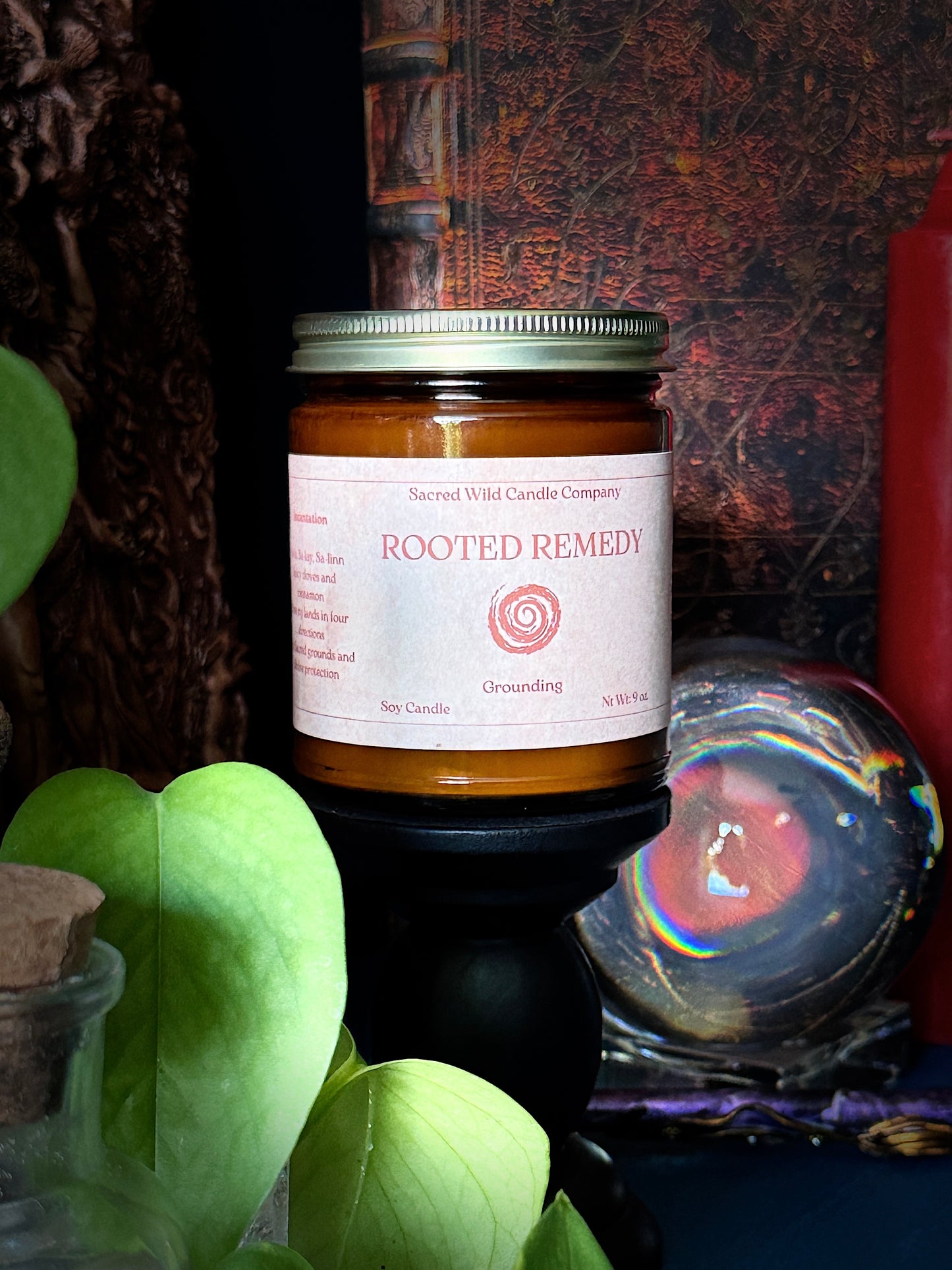 Rooted Remedy: Grounding Spell Candle