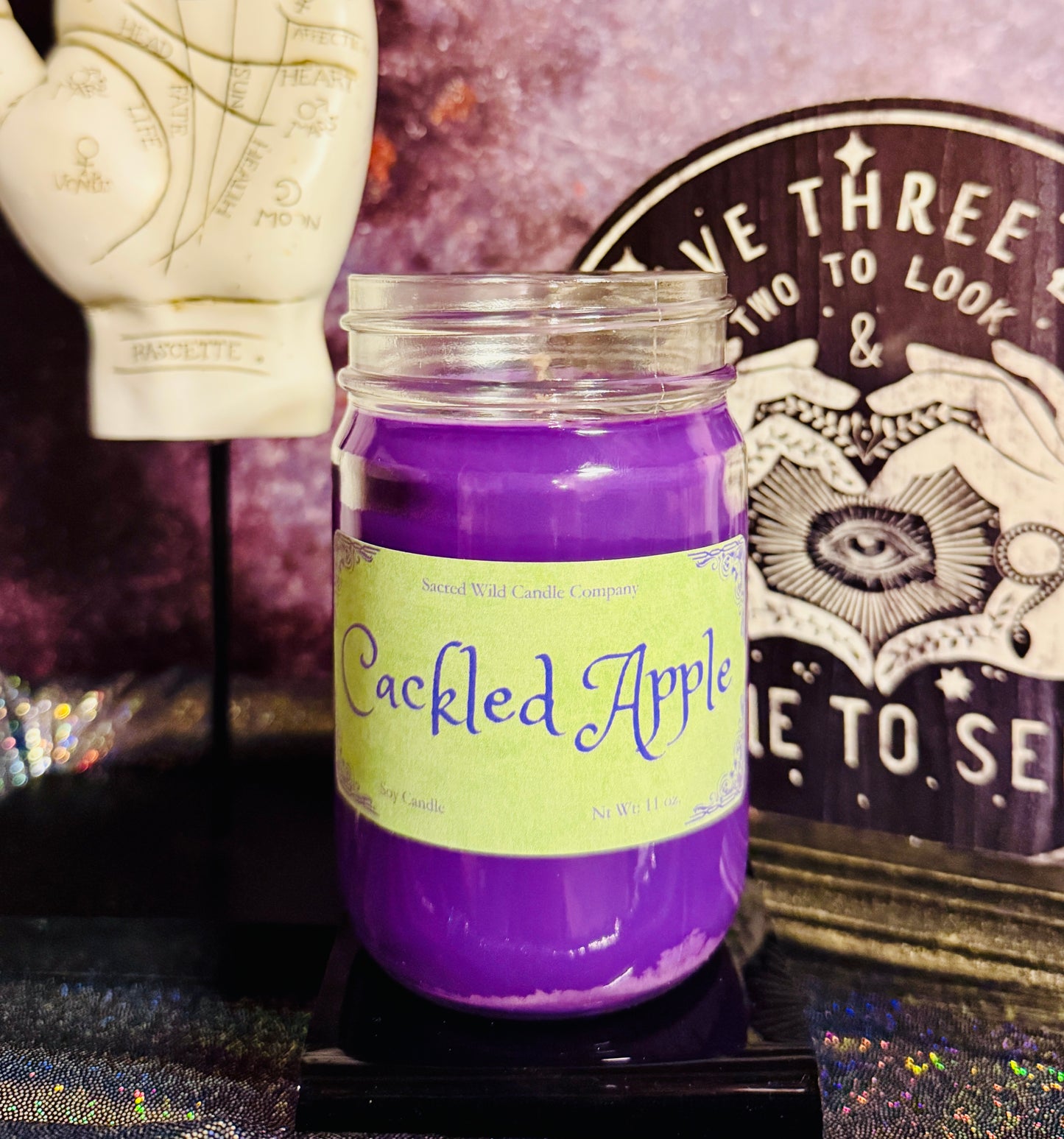 Cackled Apple Candle