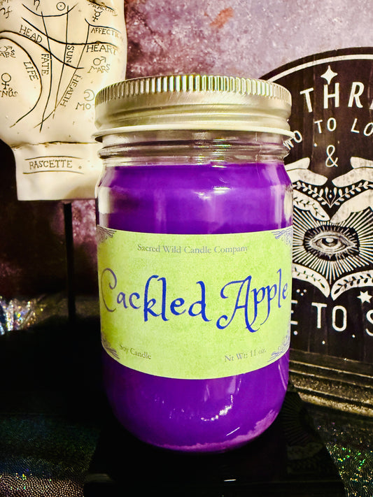 Cackled Apple Candle