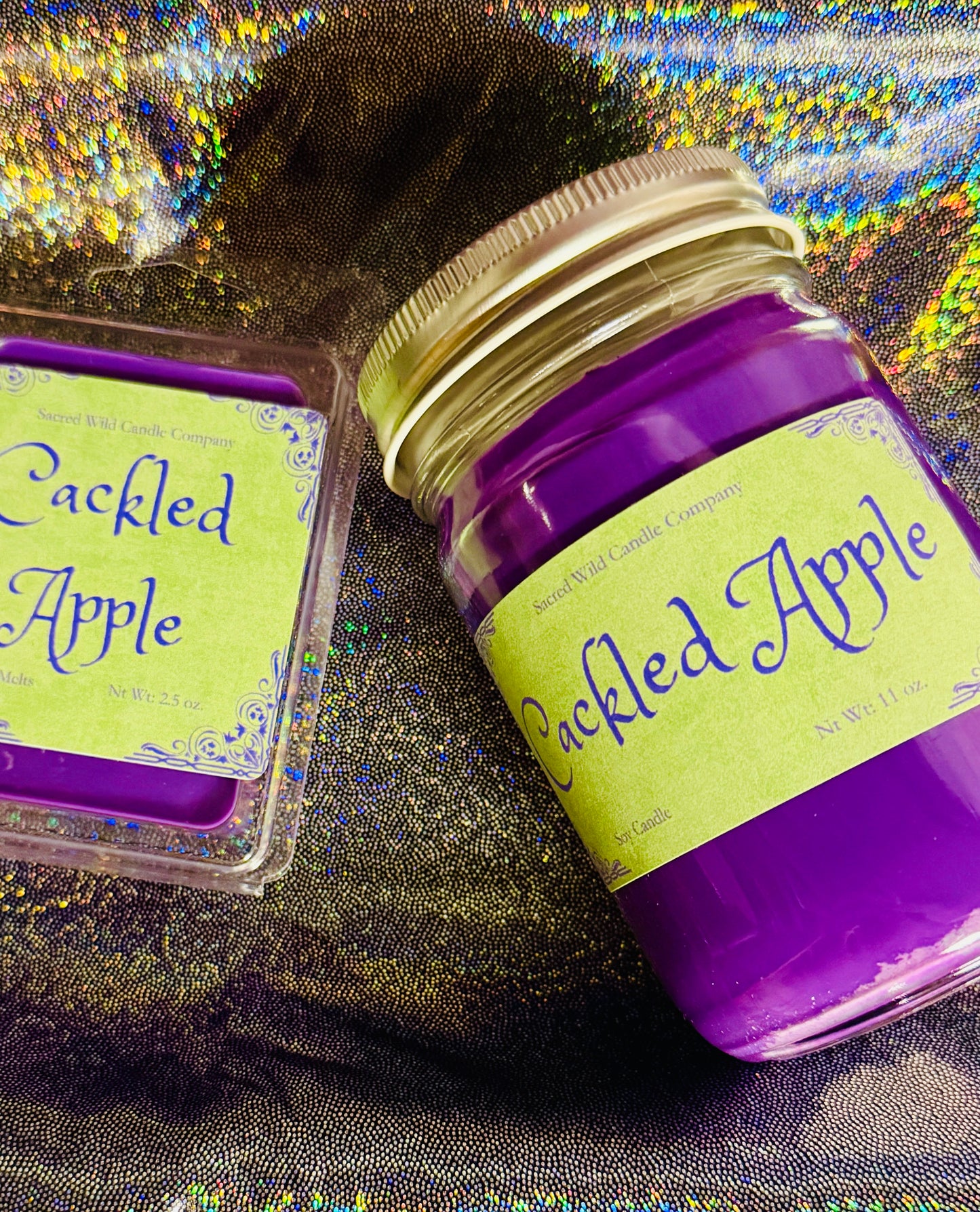 Cackled Apple Candle