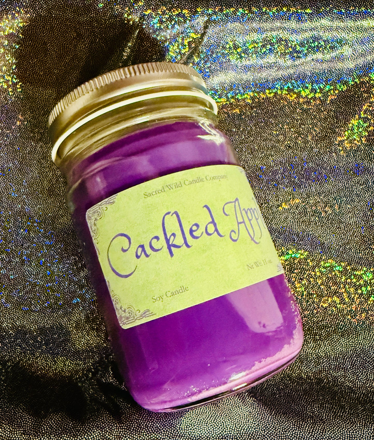 Cackled Apple Candle