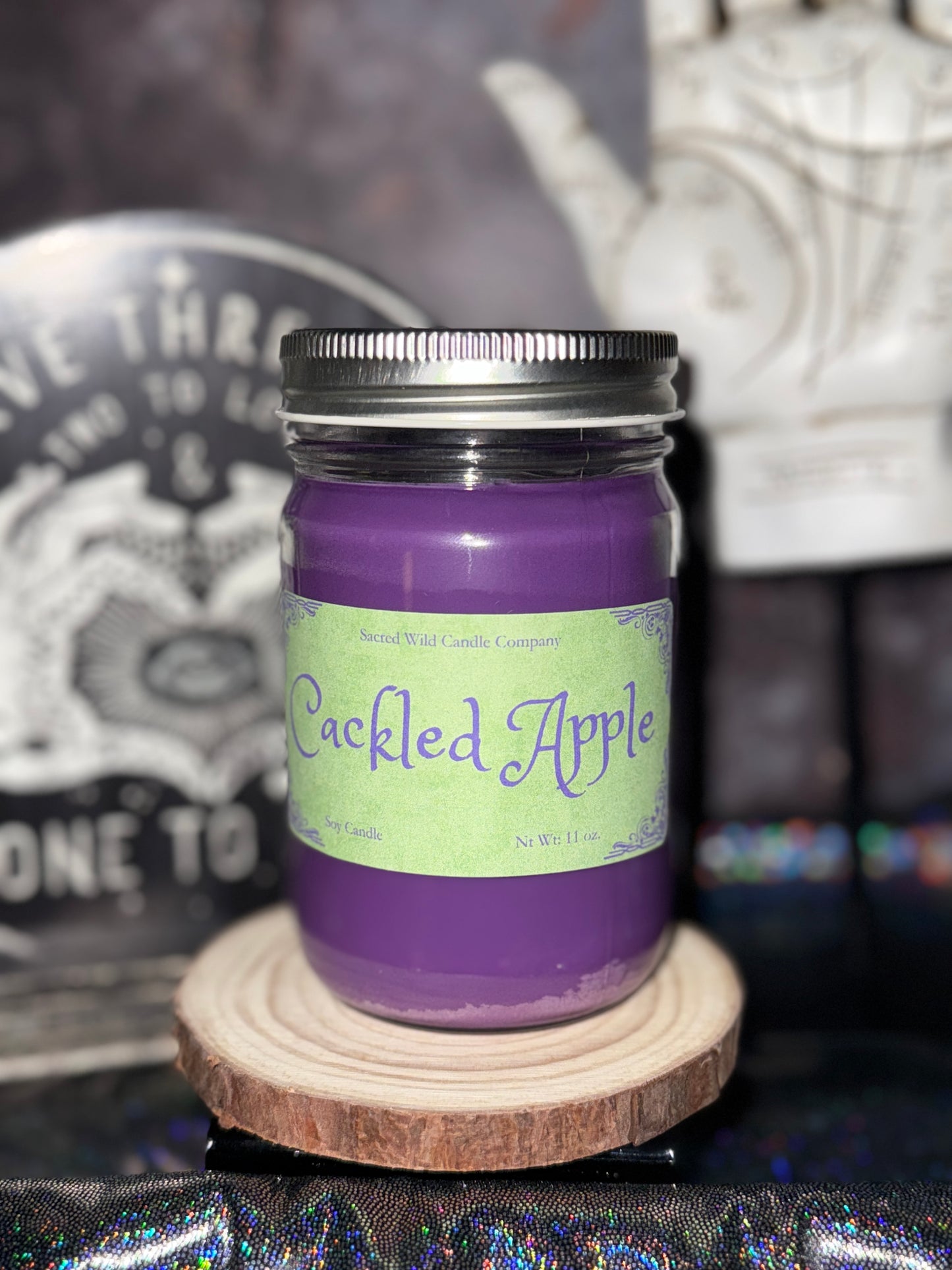 Cackled Apple Candle