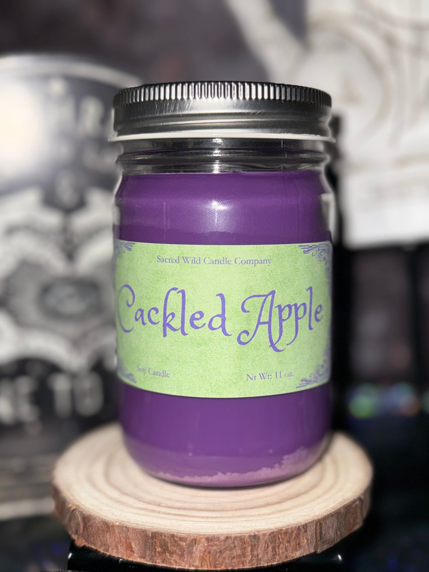 Cackled Apple Candle