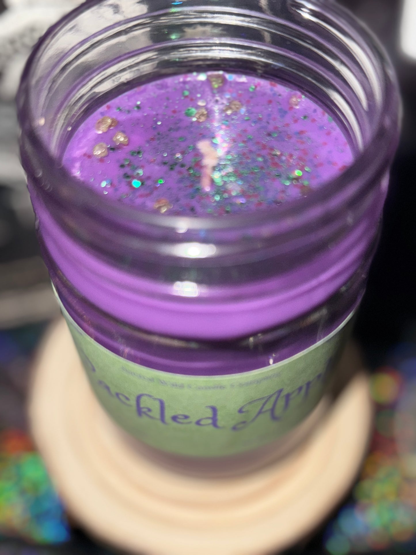 Cackled Apple Candle
