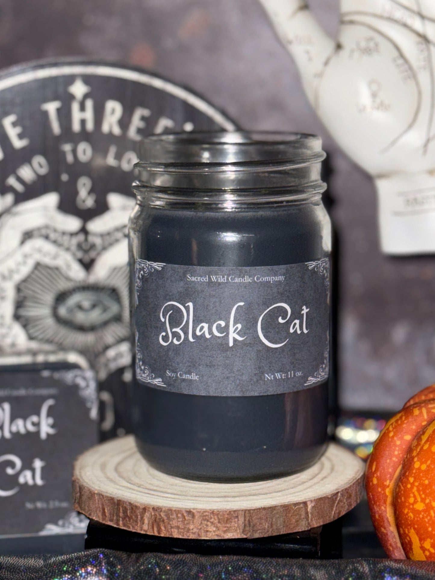 Black Cat Candle