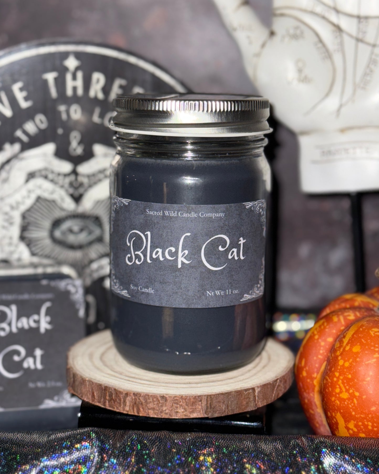 Black Cat Candle