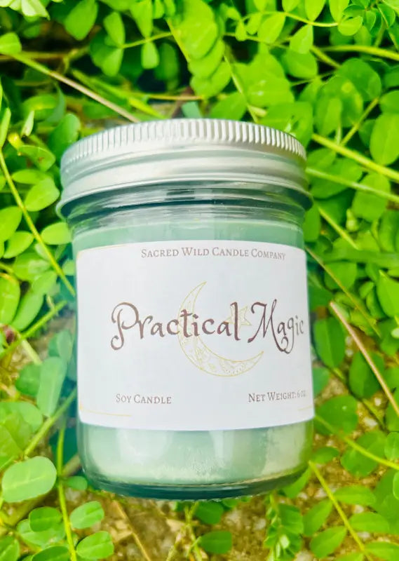 Practical Magic - Small Jar with Lid. Net Weight: 6 oz. - Candles